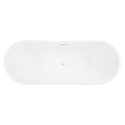 HY629-1829-D12-WH Sheba Acrylic Double-Slipper Tub 72