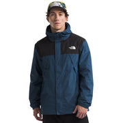 The North Face NF0A7QEY Antora Jacket for Men - Shady Blue/TNF Black - L