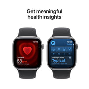 Apple Watch Series 11, 42mm Space Gray Aluminum Case, Black Sport Band, GPS + Cellular, 64GB