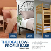 Continental Sleep BSva-33 Premium 38mm Split Wood Bunkie Board Twin Size Bed Support 2-Piece Under Mattress