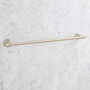 Signature Hardware Traditional 27-1/8 in Towel Bar, Brushed Nickel, Wall Mounted, 955108