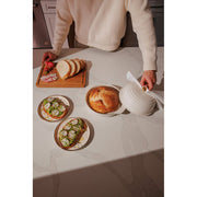 Thyme & Table Ceramic Bread Oven, Cream Glazed Stoneware, Non-Stick, 2-Piece Set, TT2391R-ECOM