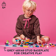 Lego 83783457 Classic Gray Baseplate 11024 Building Kit; Square 48x48 Landscape for Open-Ended Imaginative Building Play