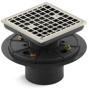 KOHLER K-9136-SN Square Design Tile-In Shower Drain, Vibrant Polished Nickel