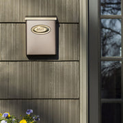 Architectural Mailboxes Designer Medium Vertical Wall Mount Locking Mailbox, Venetian Bronze with Brushed Brass, DMVKGVAM