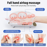 Cotsoco MA315W Hand Massager with Heat and Dual-Airbag Compression, Manicure-Safe, Ergonomic Full-Hand Fit, White