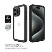 Body Glove 100075029 Tidal Waterproof Phone Case for iPhone 15 Pro Max - Black/Clear