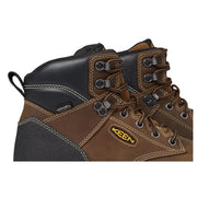 KEEN Utility Evanston 6 Soft Toe Waterproof Leather Work Boots, Bison Black, Men's Size 13 D, 1029681
