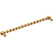 Signature Hardware 489620 Lazzara 12-5/8 Inch Center to Center Hammered Bar Cabinet Pull - Brushed Gold