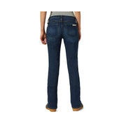 Wrangler Women's Riggs Workwear Bootcut Work Jeans, Light Stone, Mid Rise, 4-Way Stretch, 5 Pocket, 14W x 32L, 3WF05LS