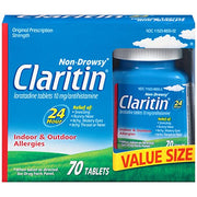 Claritin SP-284 24 Hour Non Drowsy Allergy Tablet 10 mg 70 Count