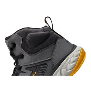 KEEN Utility Arvada Mid Height Composite Toe Work Sneakers, Breathable, Water Resistant, Oil Slip Resistant, Black Yellow, Men's 9.5 Wide, 1027652