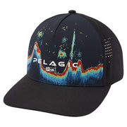 Pelagic Terminal Sonar Performance Trucker Cap - Black/Sonar