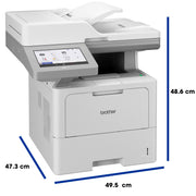 Brother MFC-L6915DW Wireless Laser Multifunction Printer, Monochrome, Copier, Fax, Scanner, 52 ppm, 1200 x 1200 dpi, Automatic Duplex