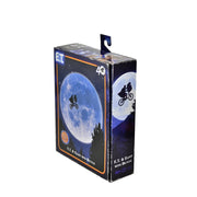 NECA E.T. 40th Anniversary 7 Scale Action Figure Elliot and E.T. on Bicycle with Pull-Back-and-Go Action, Multicolor