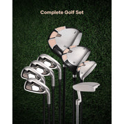 Naipo Complete Golf Club Set, 12-Piece, Right Handed, Unisex, With Stand Bag and Headcovers