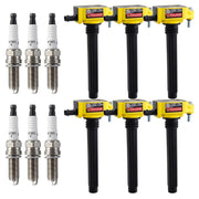 Carbole Ignition Coil and Platinum Spark Plug Set, 6 Pack, High Energy Output, Compatible with Chrysler Dodge Jeep Ram 3.6L V6 UF648