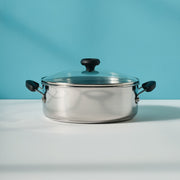 Farberware SureSteel 4 Quart Brushed Stainless Steel Dutch Oven