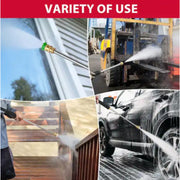 PowerSmart Pressure Washer, 3400 PSI, 2.5 GPM, 212cc Gas Engine, Cold Water, 5 Quick-Adjustable Nozzles, 27FT Hose, 10-Inch All-Terrain Wheels, DL1034A