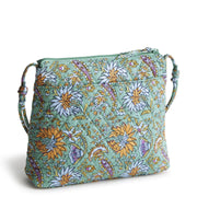 Vera Bradley Premium Cotton Original Hipster Crossbody Bag, Gemstone Paisley, One Size, 11x9x3 in, 50255-20256