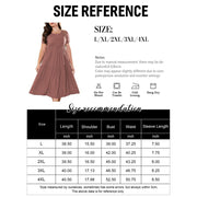 a.Jesdani Women's Plus Size Casual Short Sleeve Flowy Tiered Summer Maxi Dress, M, Army Green