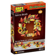 Brickcraft Harvest Wreath Brick Building Kit, 382 Pieces | DIY Autumn & Halloween Home Dcor | 2-in-1 Fall Wreath & Garland Craft | Festive Thanksgiving Decoration Gift for Kids & Adults, Ages 8+