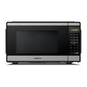 Farberware 0.7 Cu. Ft. Countertop Microwave Oven, 700-Watt, Stainless Steel, Child Safety Lock, Auto Cook Menus, Digital Control