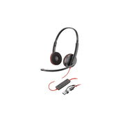 Poly Blackwire C3210 USB-C Monaural Noise-Canceling Headset with Boom Microphone, Black, 8S0L5A6ABA