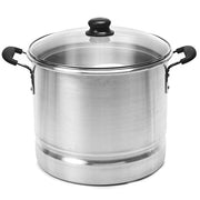 IMUSA MEXICANA-416 Cool-touch Steamer with Glass Lid, 16-quart.