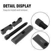 Anxingo Heavy Duty Yoke Puller with Grade 8 Bolts, Steel Construction, Black Finish, Fits Class 6-8 Trucks, 60050