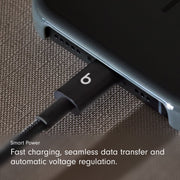 Beats MDGA4LL/A USB-C to USB-C Woven Cable (1.5 m / 5 ft)- Bolt, Black