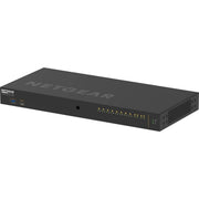 Netgear AV Line M4250 GSM4212PX Managed Ethernet Switch, 8-Port Gigabit PoE+ 240W, 2x1G and 2xSFP+ 10G Fiber Uplinks, Rackmount Ready, Black