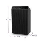 Winix 5510 Air Purifier, True HEPA Filter, Advanced Odor Control Carbon Filter, PlasmaWave Technology, Smart Sensors, Black
