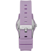 Skechers Rosencrans Mini Women's Analog Watch, Lavender Silicone Strap, 30mm Case, Quartz Movement, Water Resistant 3 ATM, SR6214W