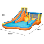 Banzai Inflatable Slide 'N Bounce Spash Park Water Park - 3 Levels of Fun
