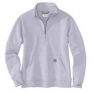 Carhartt Relaxed-Fit Midweight Quarter-Zip Mock-Neck Sweatshirt - Mica - M