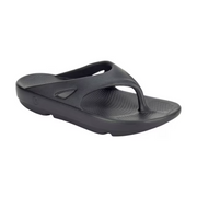Hurley Injection Flip-Flop Men's Casual Sandal, Textured EVA Footbed, Non-Slip Grooved Outsole, Navy