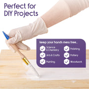 Inspire Stretch Vinyl Exam Gloves, Disposable, Latex Free, Powder Free, Medium, Yellow, Pack of 100, INSSVGPF-M