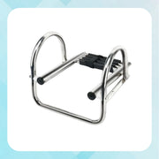Winibo 4-Step Boat Ladder, 304 Stainless Steel, Telescoping Folding Design, Slip-Proof Wide Steps, Extra-Tall Handrails