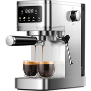 GDOR 20 Bar Espresso Machine with Milk Frother, Touchscreen Control, Adjustable Temperature, Stainless Steel, Compact Design, CM1661