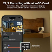 Wyze Wyzec4 Cam v4, 2.5K HD WiFi Smart Home Indoor/Outdoor Security Camera, Black