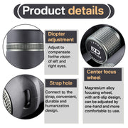 Uscamel C139703 12x50 ED Binoculars, Roof Prism, BAK4, Fully Multi-Coated Optics, Waterproof, Black
