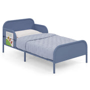 Delta Children Magic Magnet Toddler Bed with Customizable Magnets, Built-In Book Storage, Denim Blue