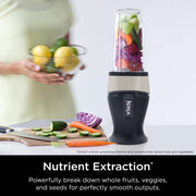 Ninja QB2900SSBF Fit Personal Single-Serve Blender, 700 Watts, 16-oz. Cup, Stone