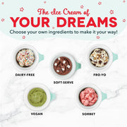 Dash My Mug Ice Cream Maker, Single Serve 0.5 Qt, Built-In Ingredient Chute, SmartStore Design, Aqua, DMIC100GBAQ04