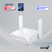 ASUS RT-BE58 Go Dual-Band Wi-Fi 7 Travel Router, 3.6 Gbps, USB-C Powered, Advanced VPN Security