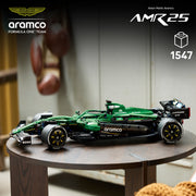 LEGO Technic Aston Martin Aramco AMR25 F1 Car Building Set, 1:8 Scale, 1547 Pieces, Functional Steering and Suspension, Multicolor, 42240