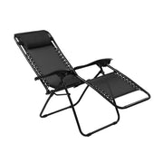 Lacoo Zero Gravity Folding Recliner Lounge Chair, Black