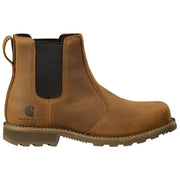 Carhartt Mens Frontier Water Resistant Steel Toe Chelsea Work Boots, Bison Brown Oil Tan Leather, Slip-On with Stretch Gore, EVA Midsole, Slip-Resistant Outsole, 10.5 M, FN5254-M