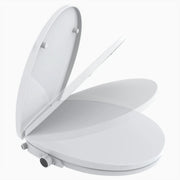 Mainstays BP669TB Round Non-Electric Bidet Toilet Seat with Dual Self-Cleaning Nozzles, Daisy White